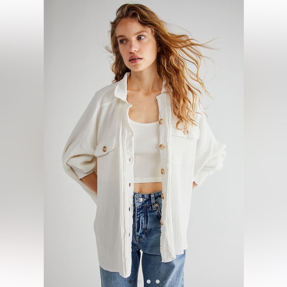 Free People Jackets & Blazers - Free People One Scout Jacket in White size XS